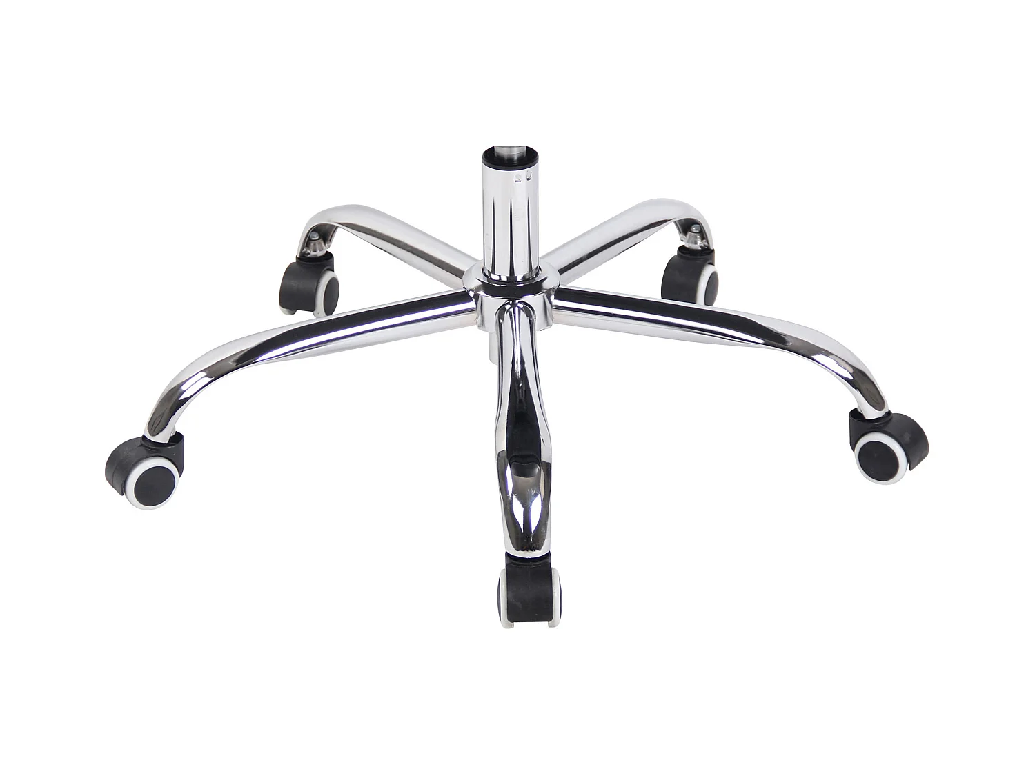 Chaise de bureau - Similicuir & Métal - Blanc - Torro