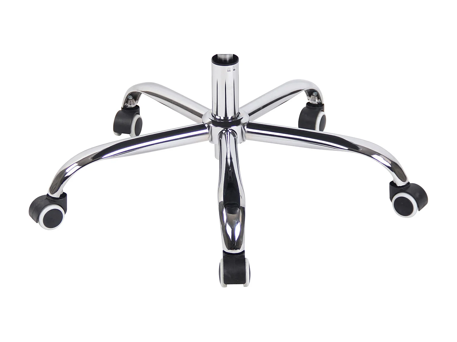 Chaise de bureau - Similicuir & Métal - Blanc - Torro