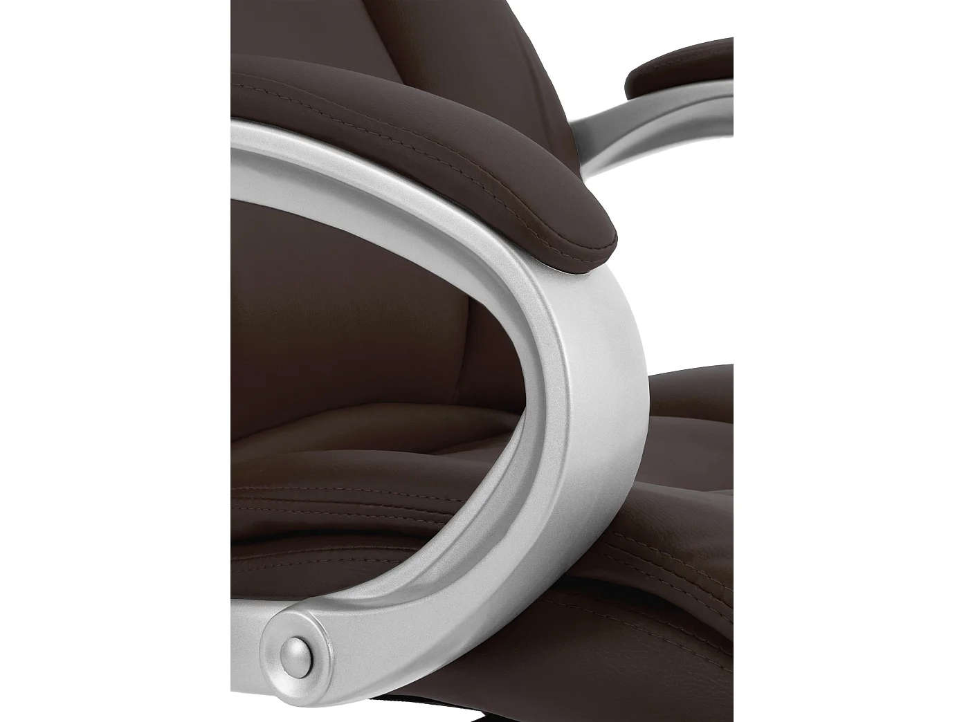 Silla de oficina - Simil cuero - Marrón - Apoll XL