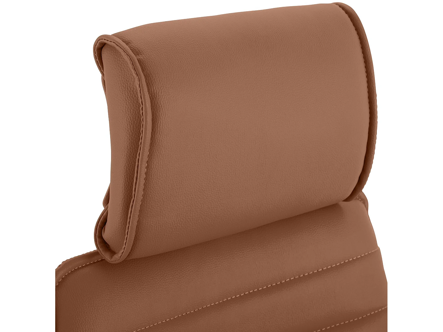 Chaise de bureau - Similicuir - Marron clair - Rako