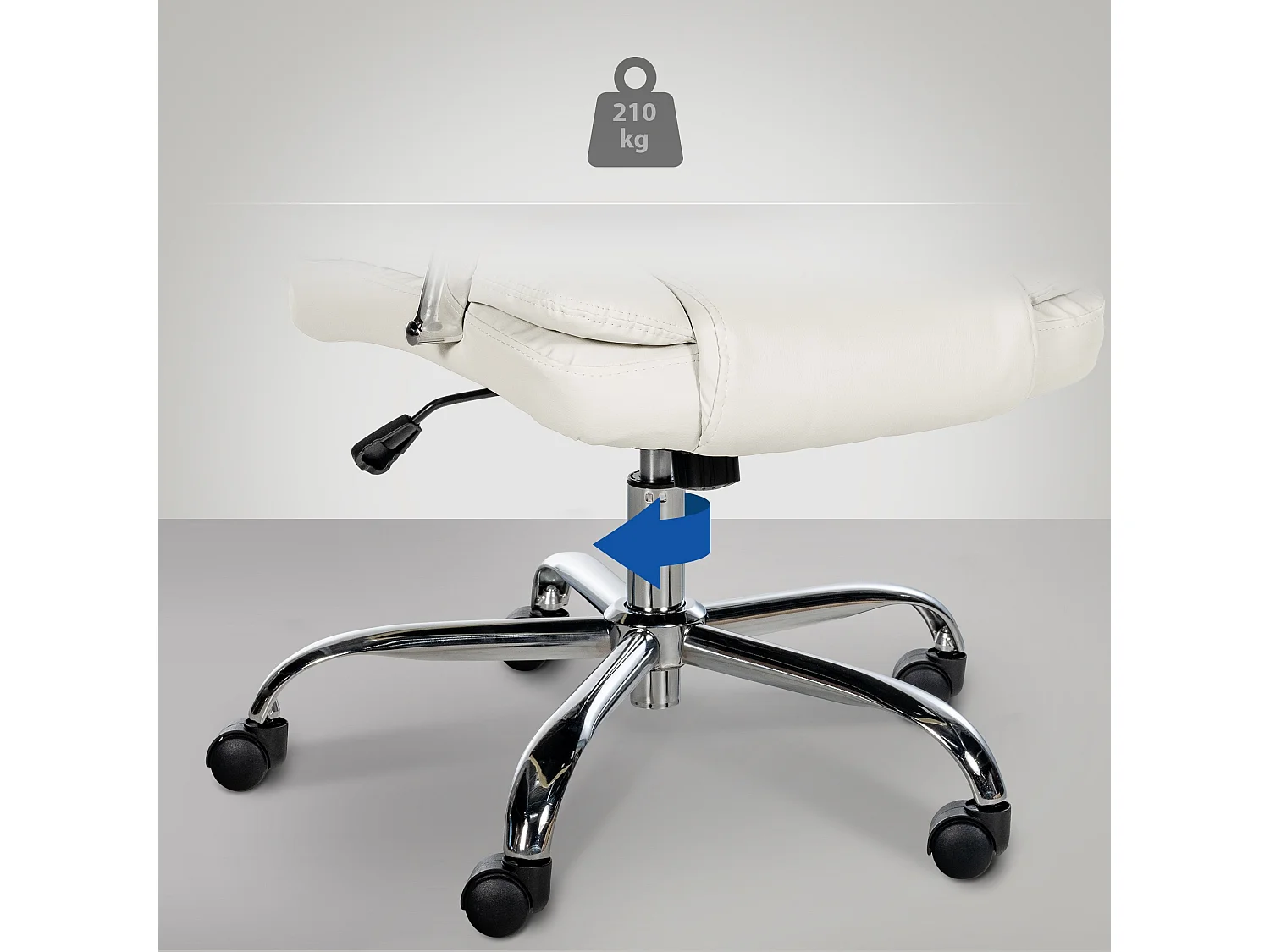 Bürosessel - Kunstleder - weiß - XXL Xanthos