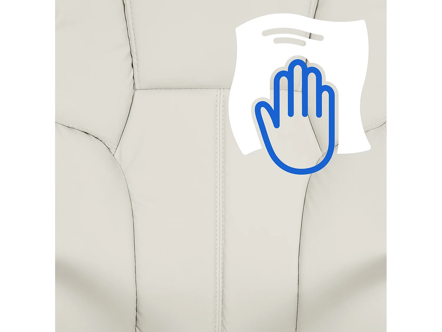 Bürosessel - Kunstleder - weiß - XXL Xanthos