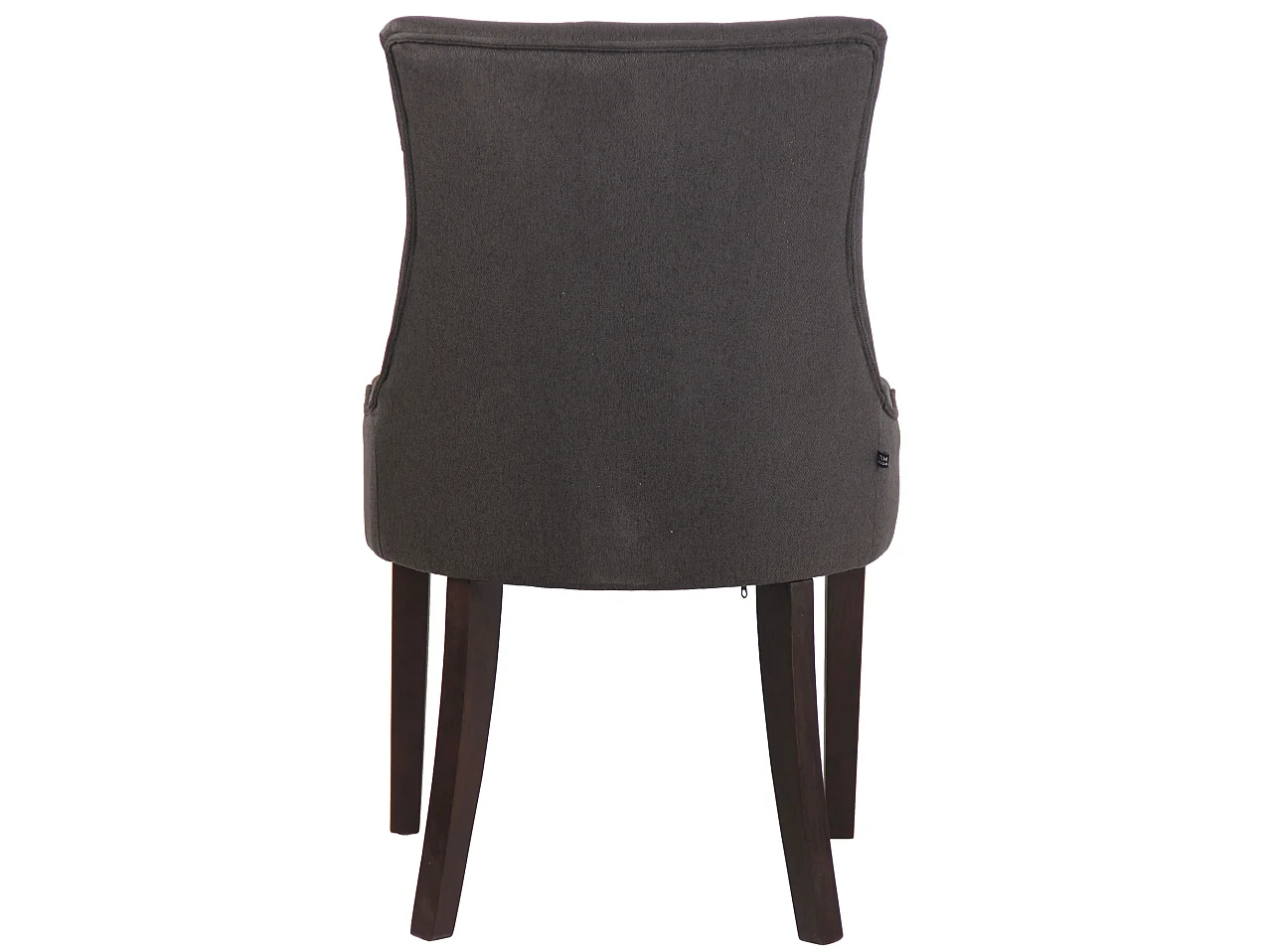 chaise salle à manger - Tissu & Bois - Gris foncé - Inverness