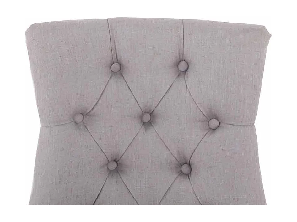 Lot de 2  chaise salle à manger - Tissu & Antique - Gris - Aberdeen