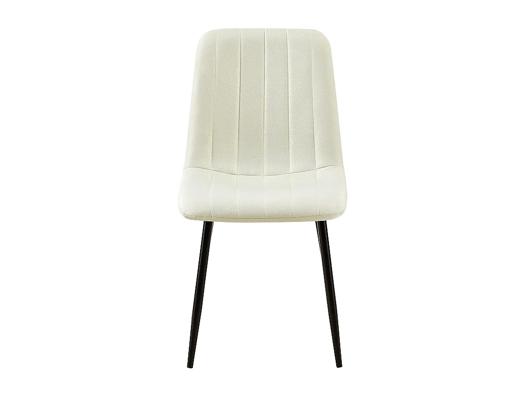 chaise salle à manger - Tissu - Crème - Dijon