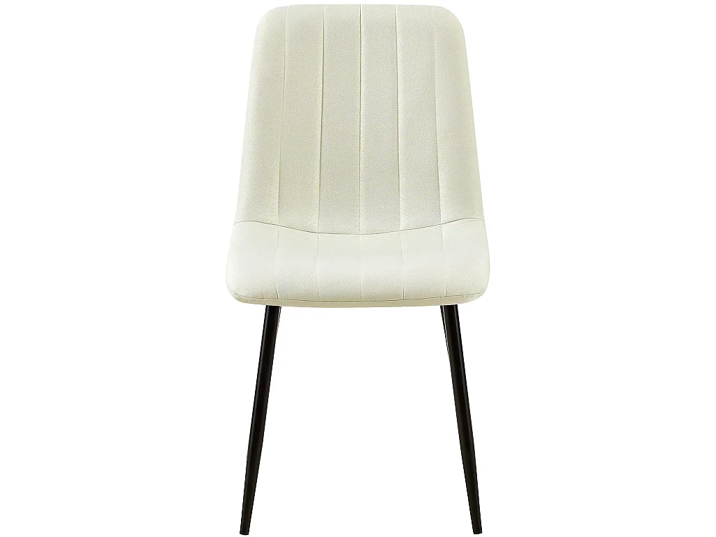 chaise salle à manger - Tissu - Crème - Dijon