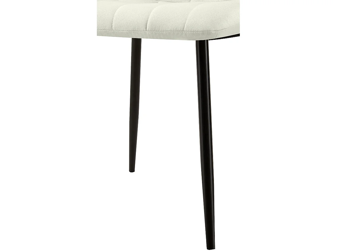 chaise salle à manger - Tissu - Crème - Dijon