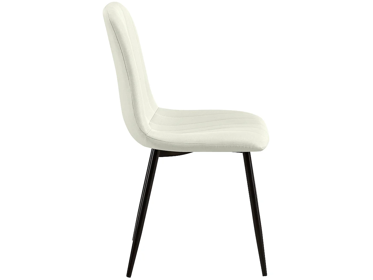 chaise salle à manger - Tissu - Crème - Dijon