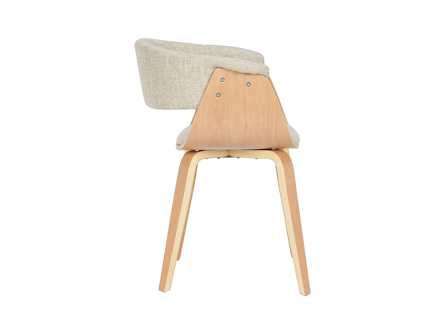 chaise salle à manger - Tissu & Nature - Crème - Bruce