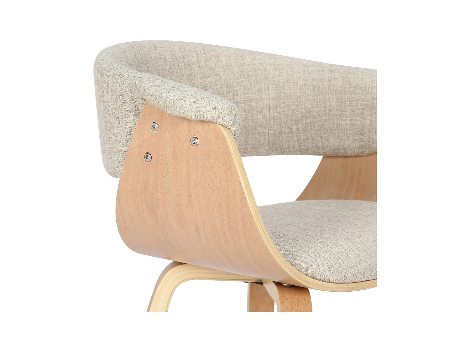 chaise salle à manger - Tissu & Nature - Crème - Bruce