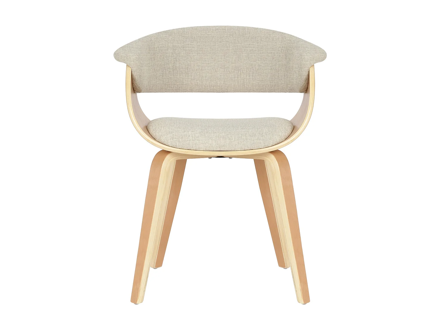 chaise salle à manger - Tissu & Nature - Crème - Bruce