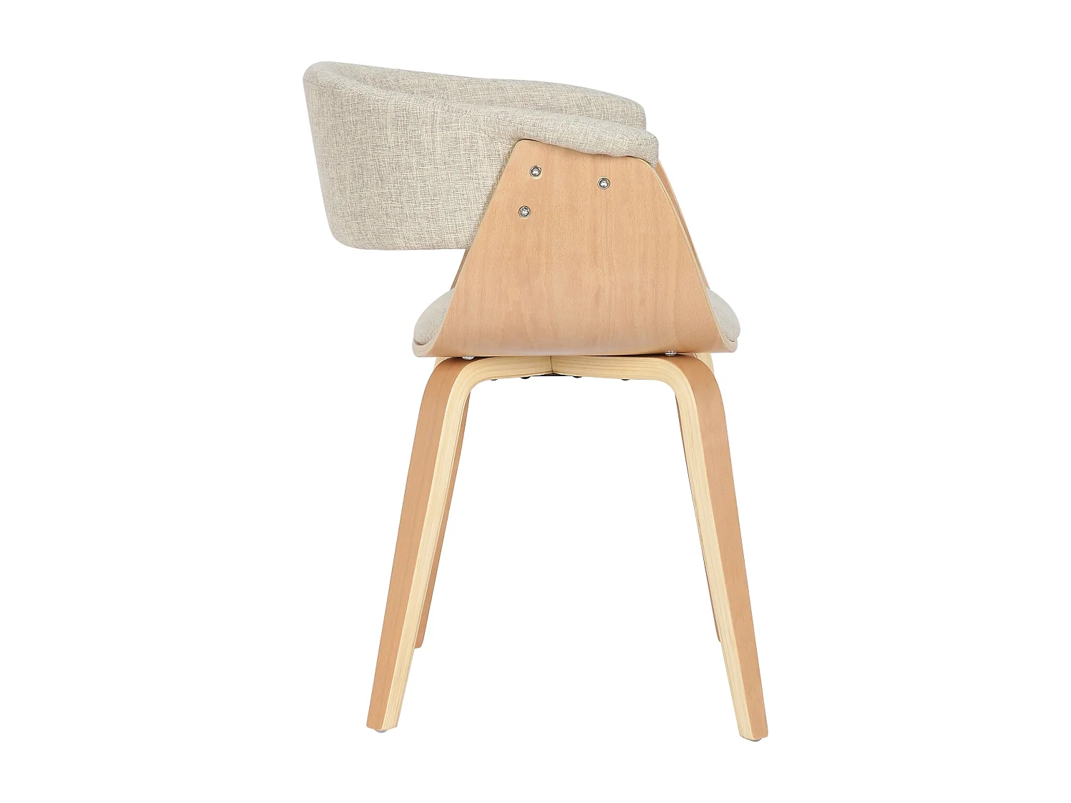 chaise salle à manger - Tissu & Nature - Crème - Bruce