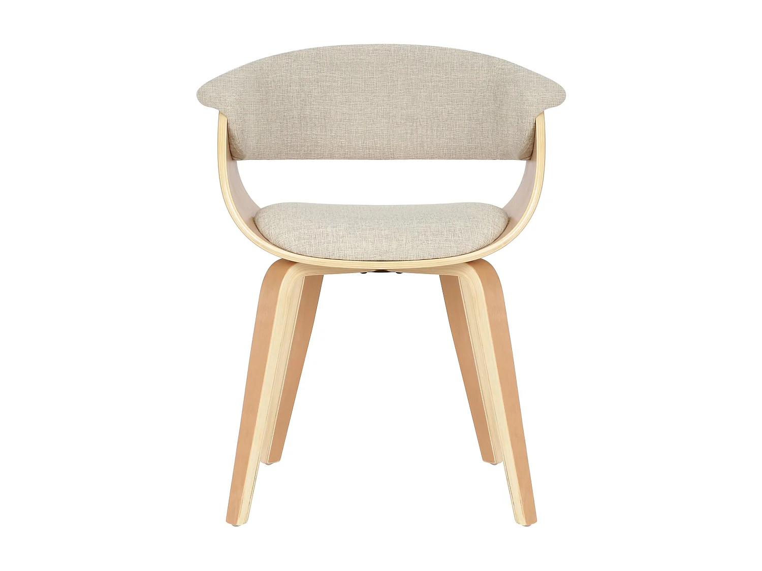 chaise salle à manger - Tissu & Nature - Crème - Bruce