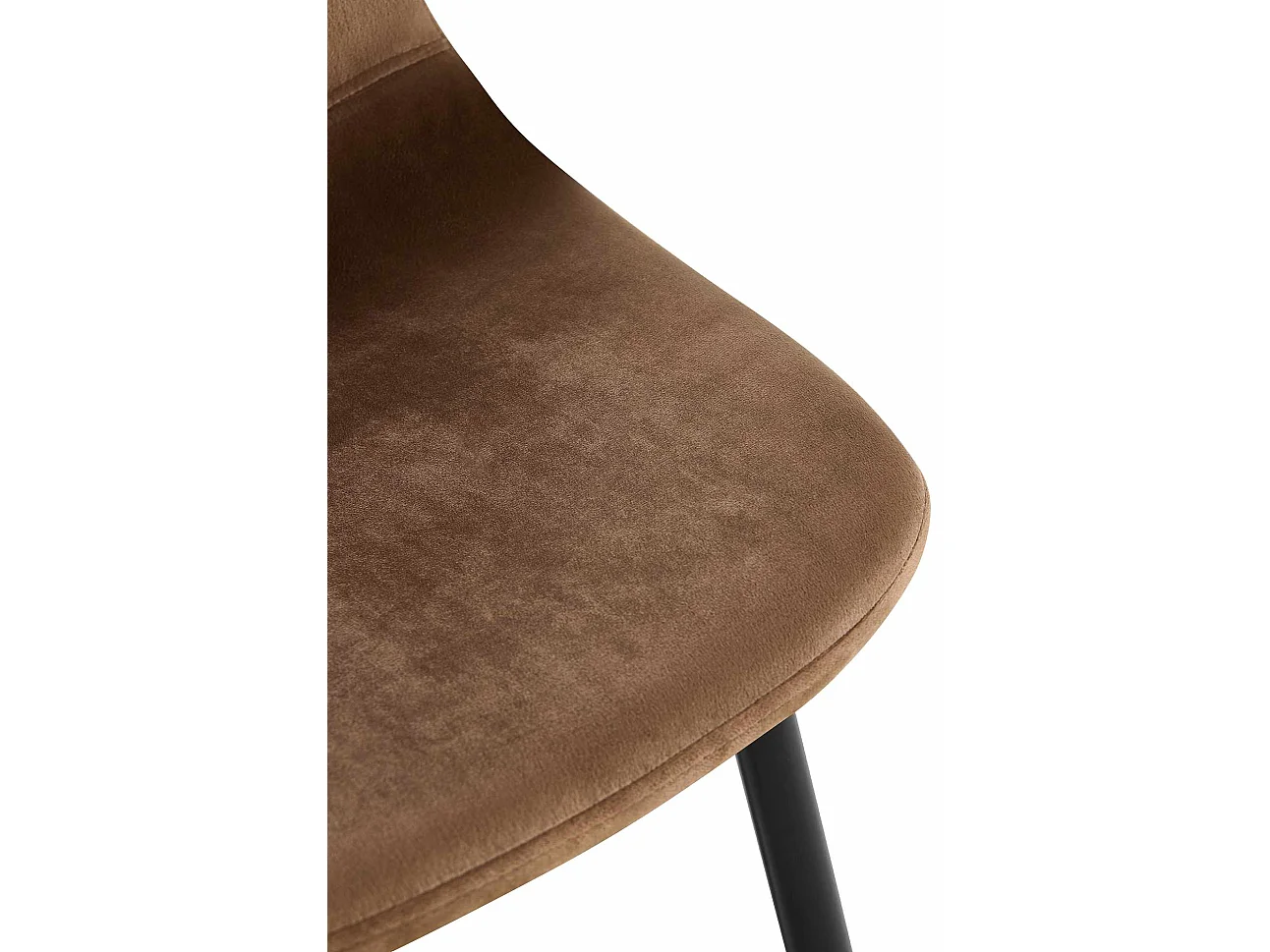 chaise salle à manger - Velours - Marron - Napier