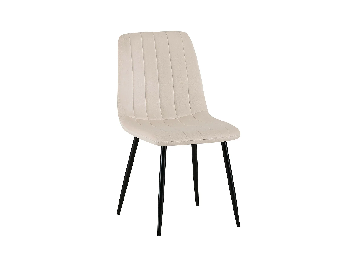 chaise salle à manger - Velours - Crème - Dijon