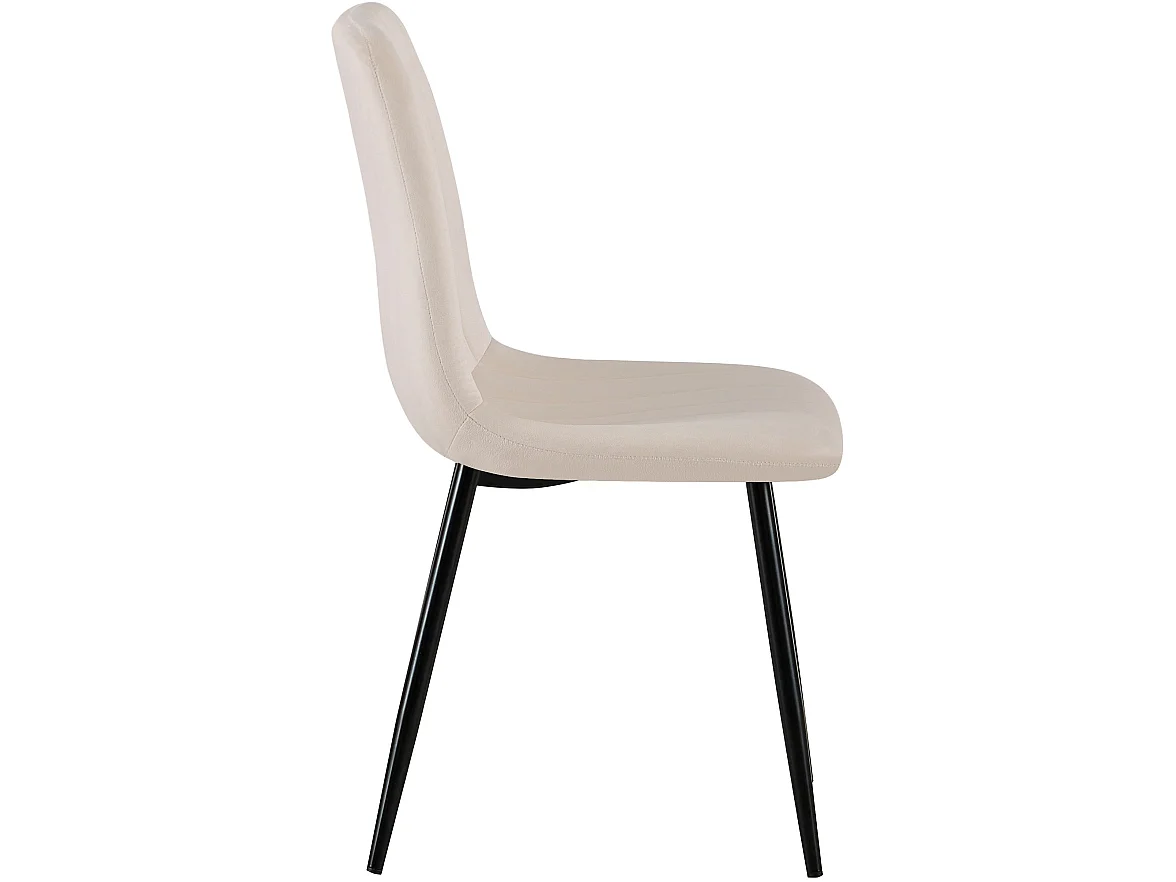 chaise salle à manger - Velours - Crème - Dijon