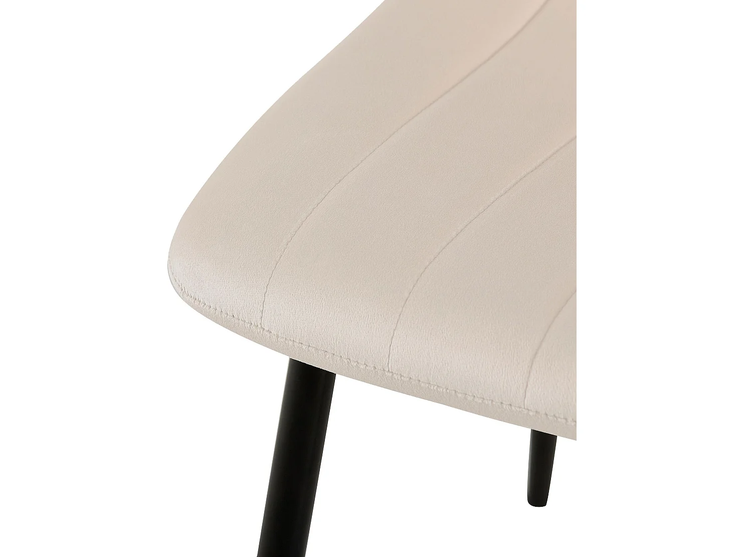 chaise salle à manger - Velours - Crème - Dijon