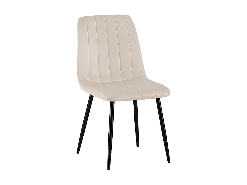 chaise salle à manger - Velours - Crème - Dijon