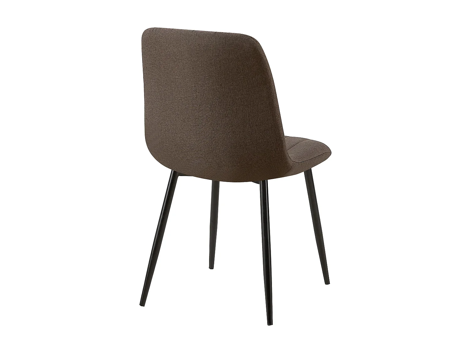 Silla de comedor - Tela - Marrón - Dijon