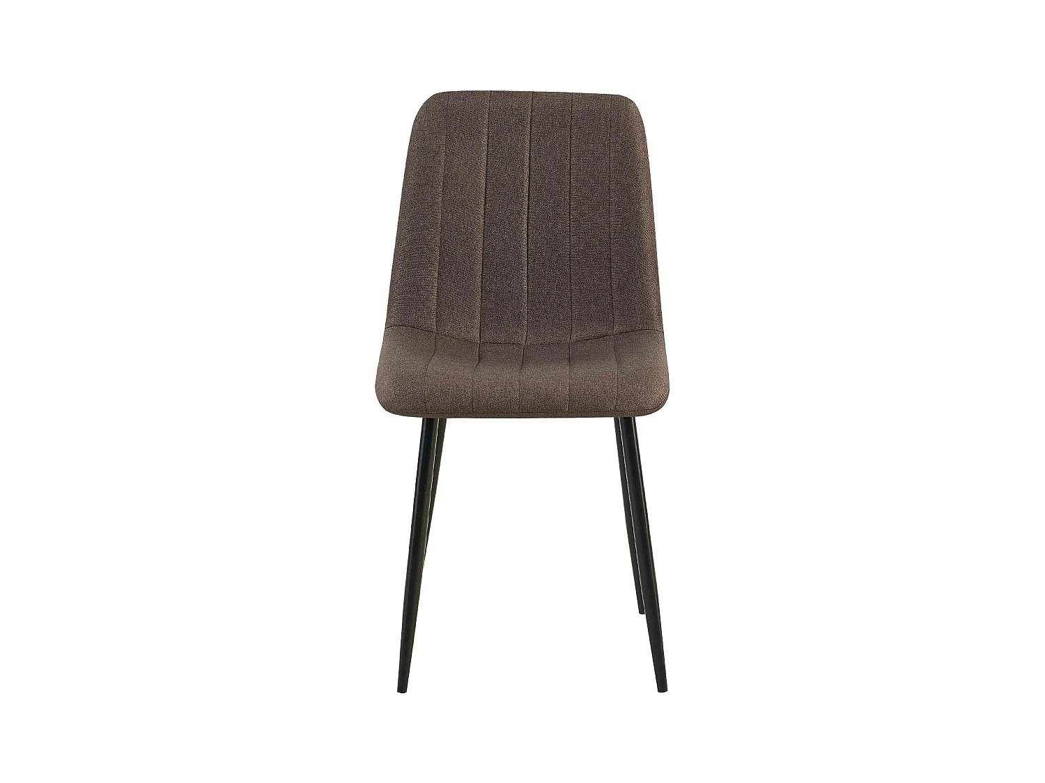 chaise salle à manger - Tissu - Marron - Dijon