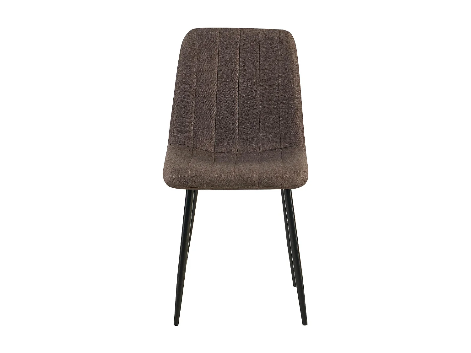 chaise salle à manger - Tissu - Marron - Dijon