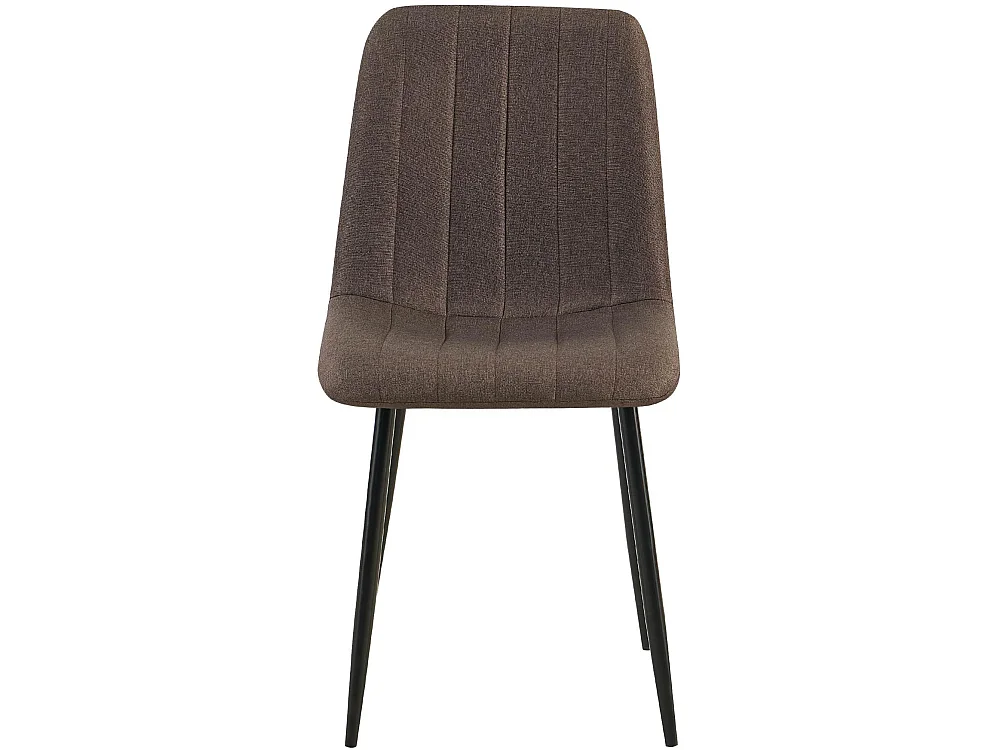 Eetkamerstoelen - Stof - bruin - Dijon
