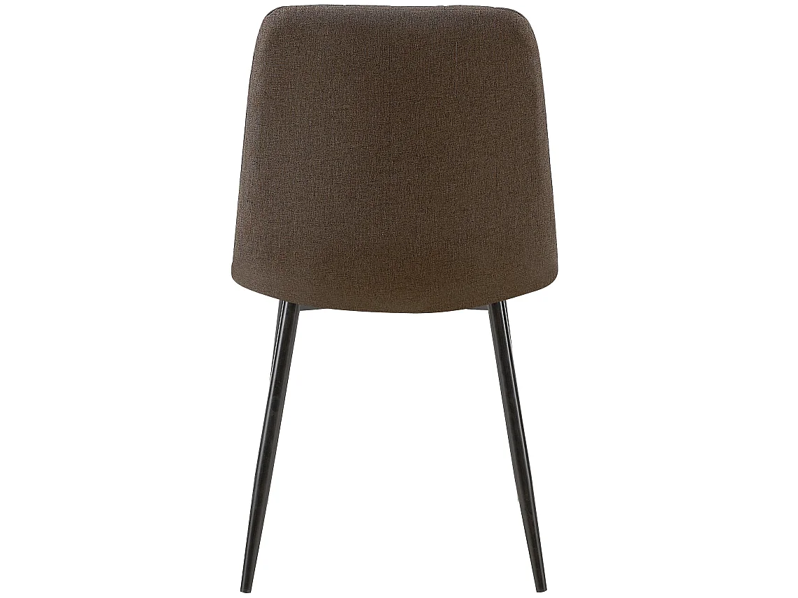 Eetkamerstoelen - Stof - bruin - Dijon
