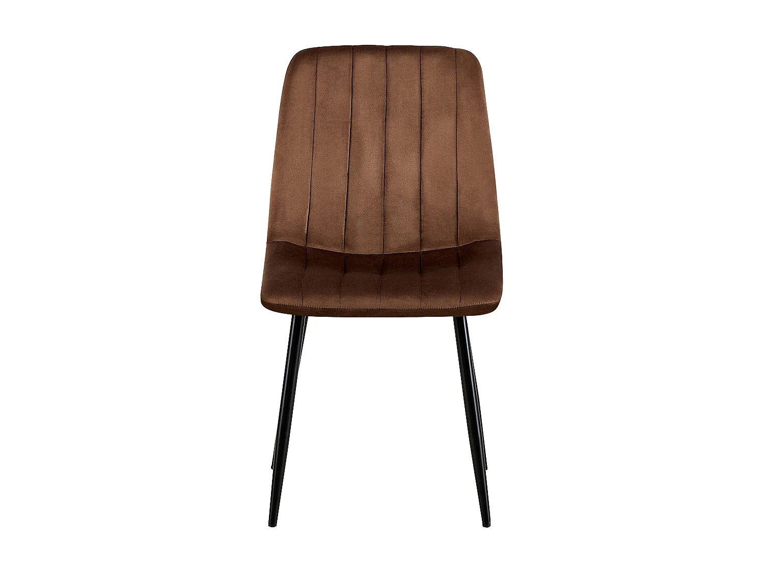 chaise salle à manger - Velours - Marron - Dijon