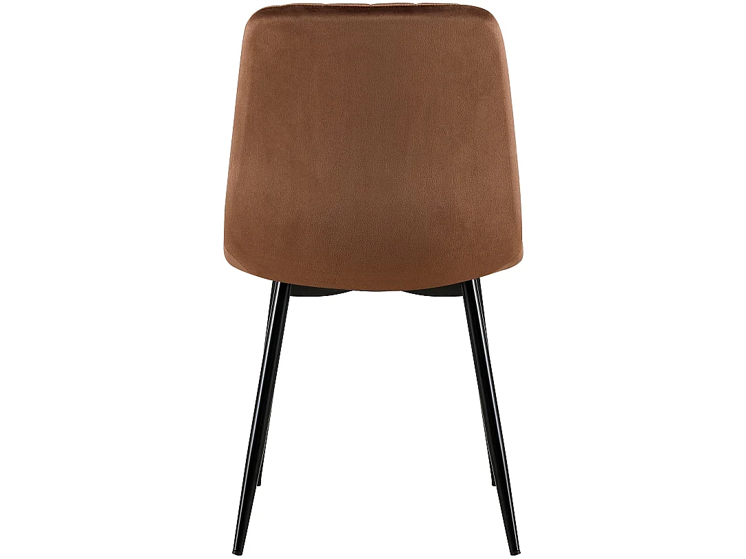 Eetkamerstoelen - Fluweel - bruin - Dijon