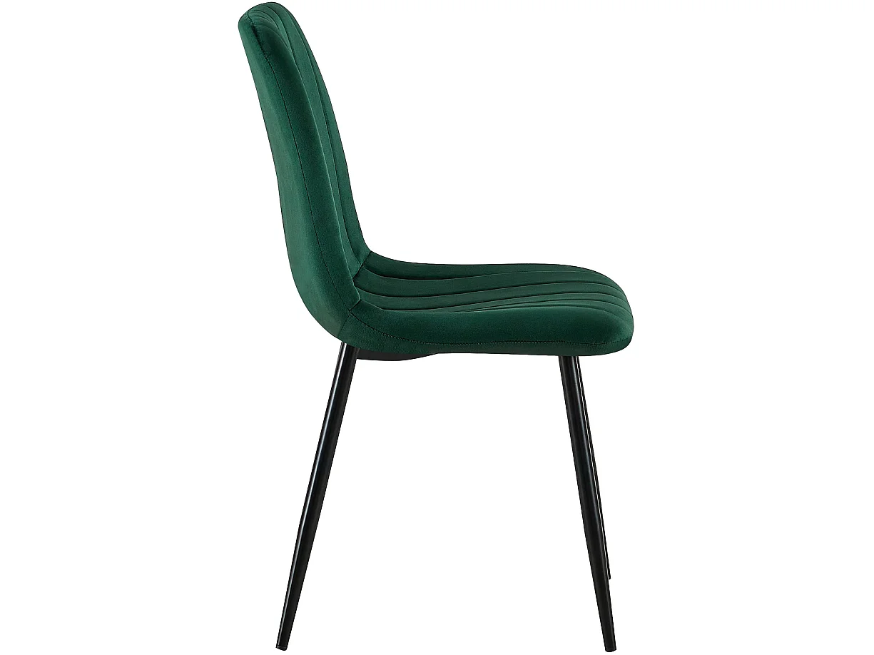 chaise salle à manger - Velours - Vert - Dijon