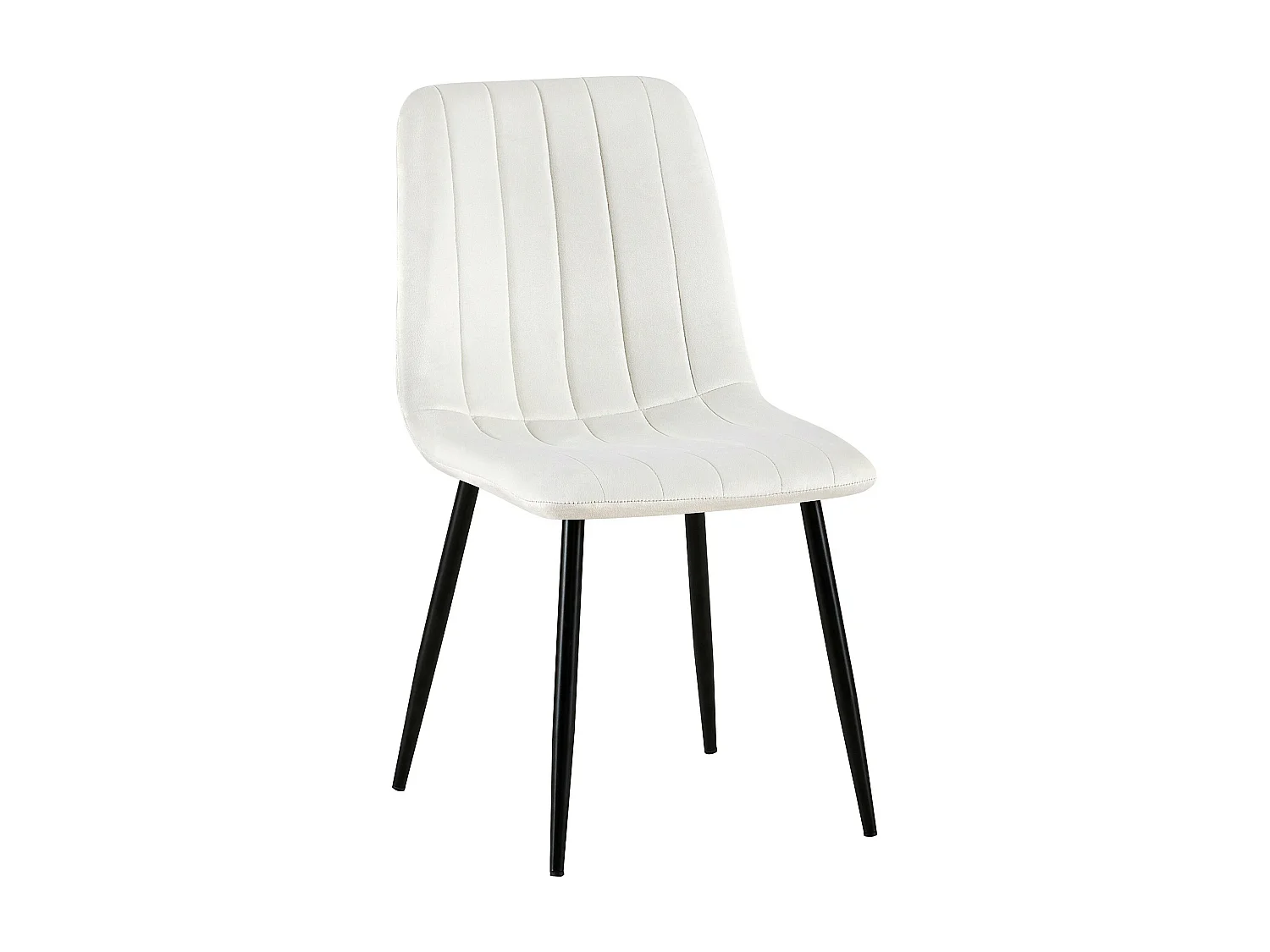 Eetkamerstoelen - Fluweel - cremewit - Dijon