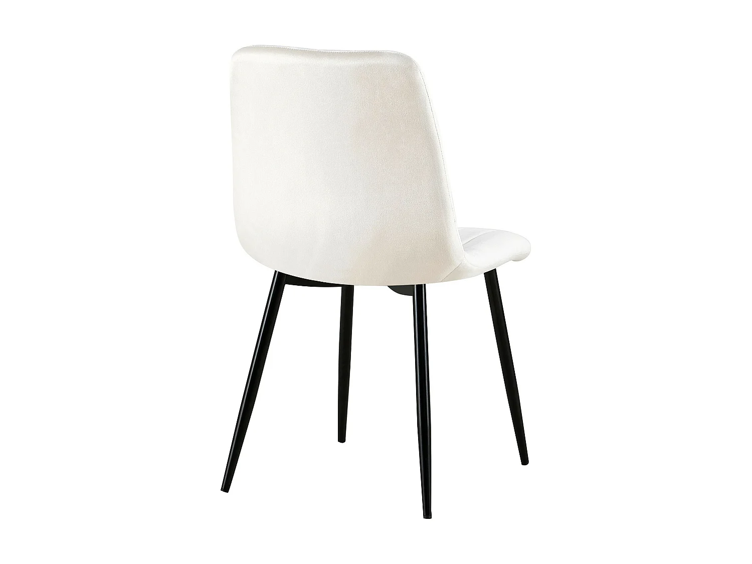 chaise salle à manger - Velours - Blanc crème - Dijon