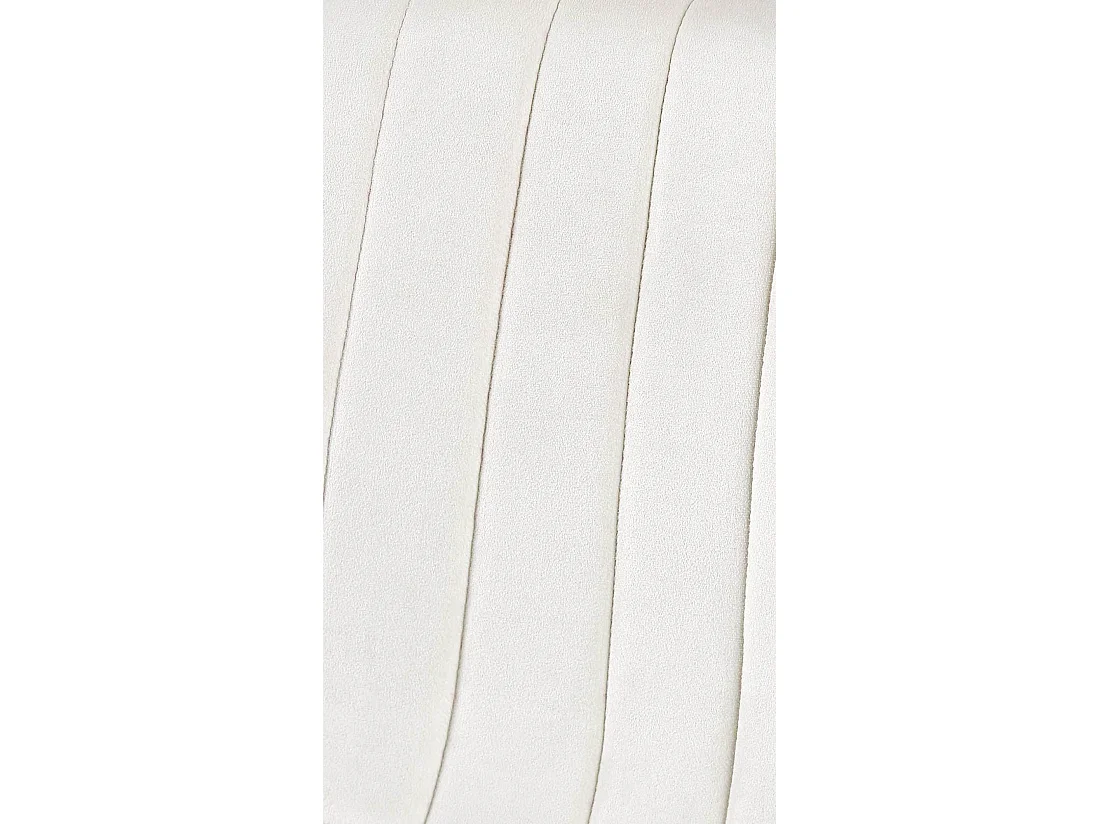 chaise salle à manger - Velours - Blanc crème - Dijon