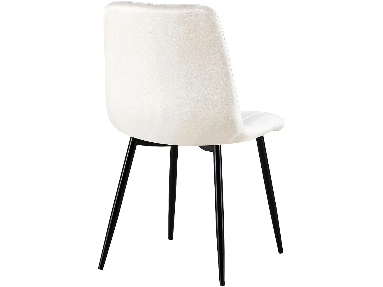 chaise salle à manger - Velours - Blanc crème - Dijon