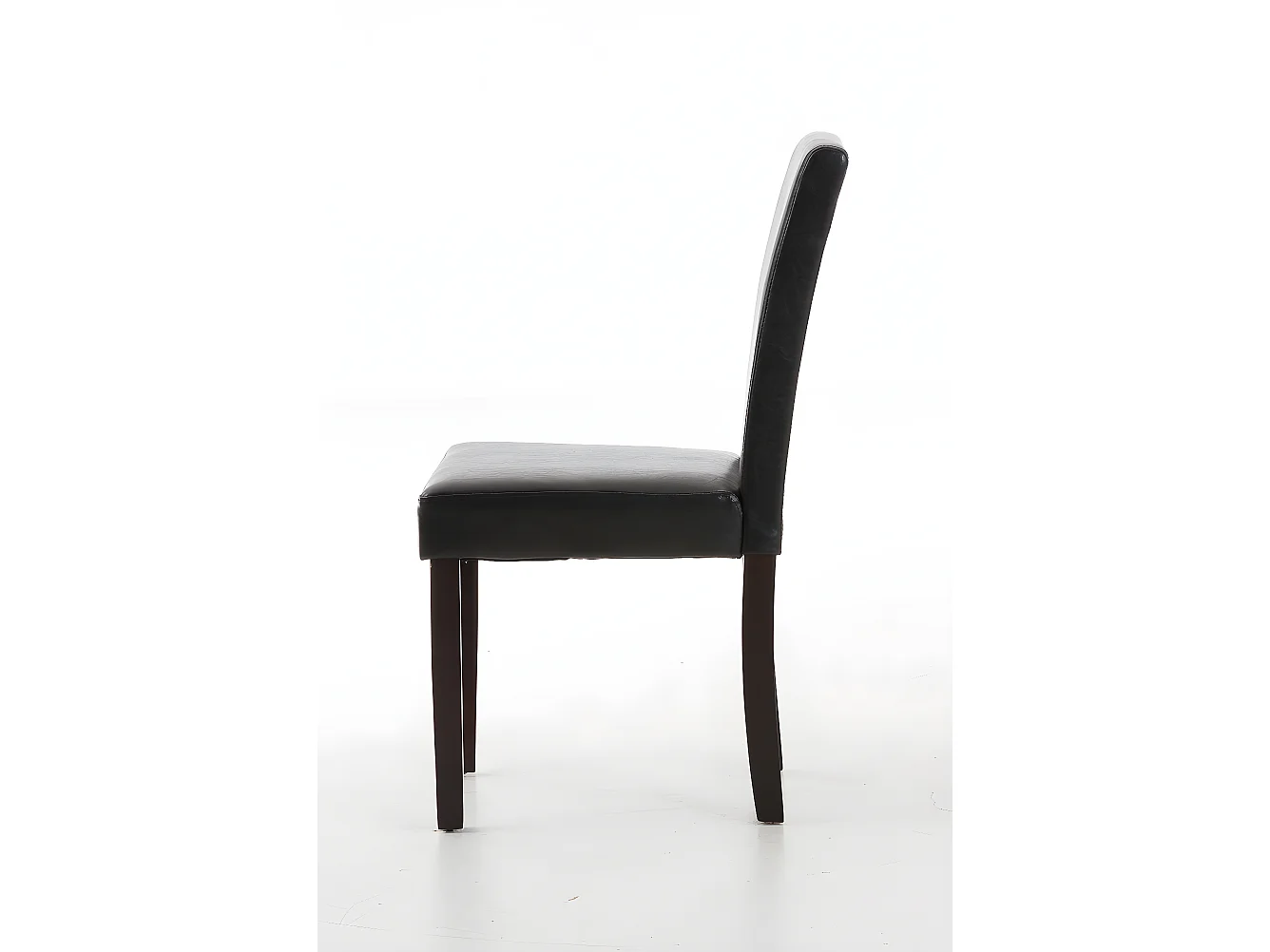 chaise salle à manger - Similicuir & Marron foncé - Marron - Ina