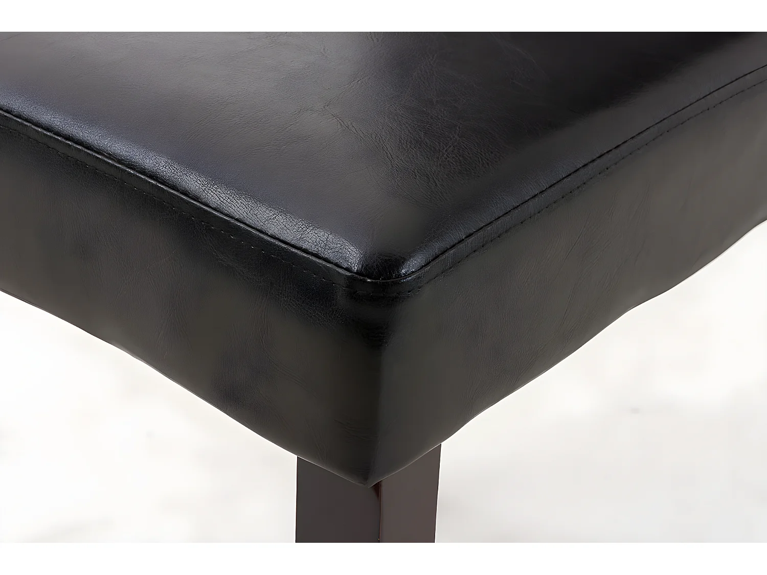 chaise salle à manger - Similicuir & Marron foncé - Marron - Ina