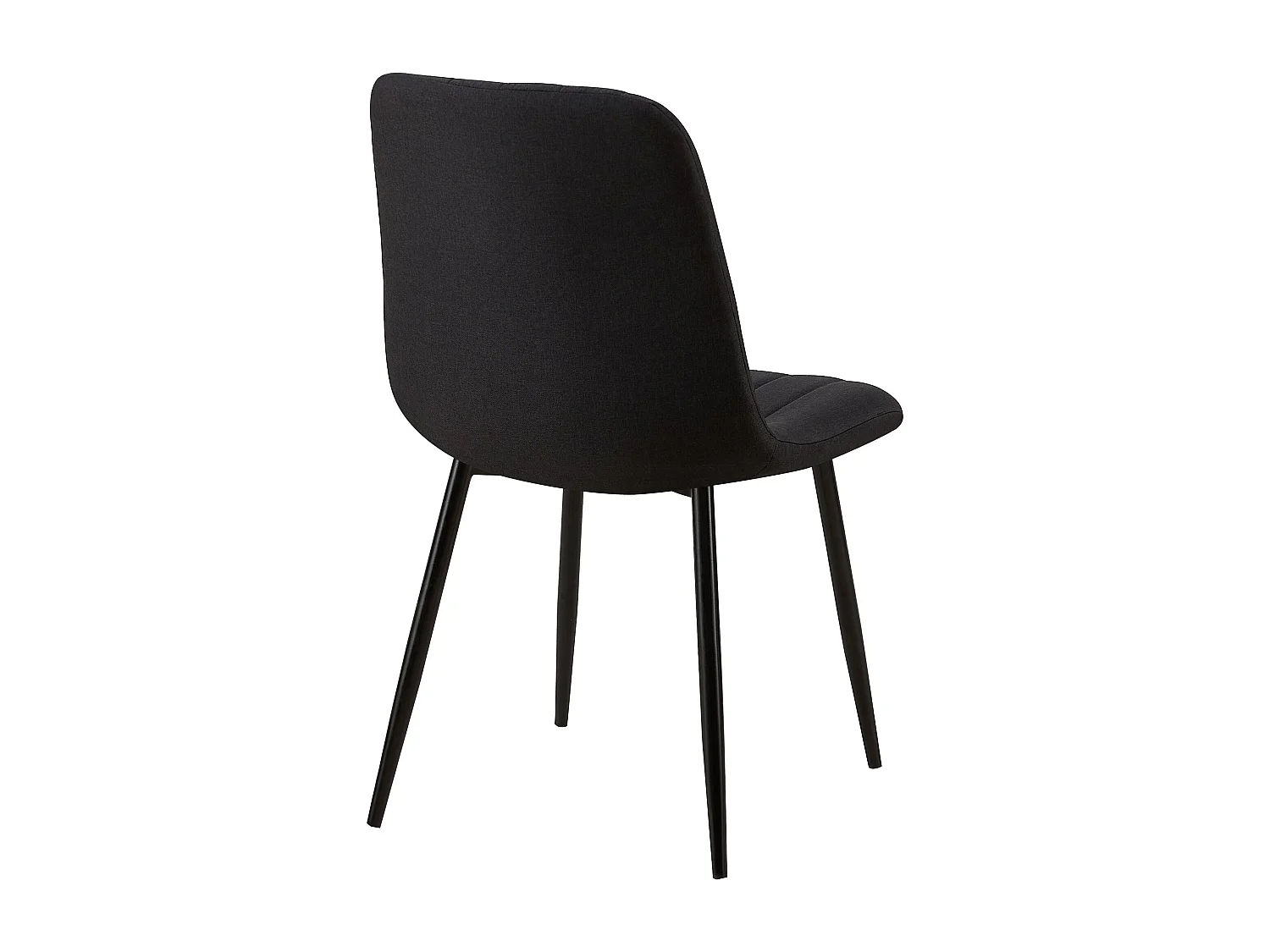 Eetkamerstoelen - Stof - zwart - Dijon