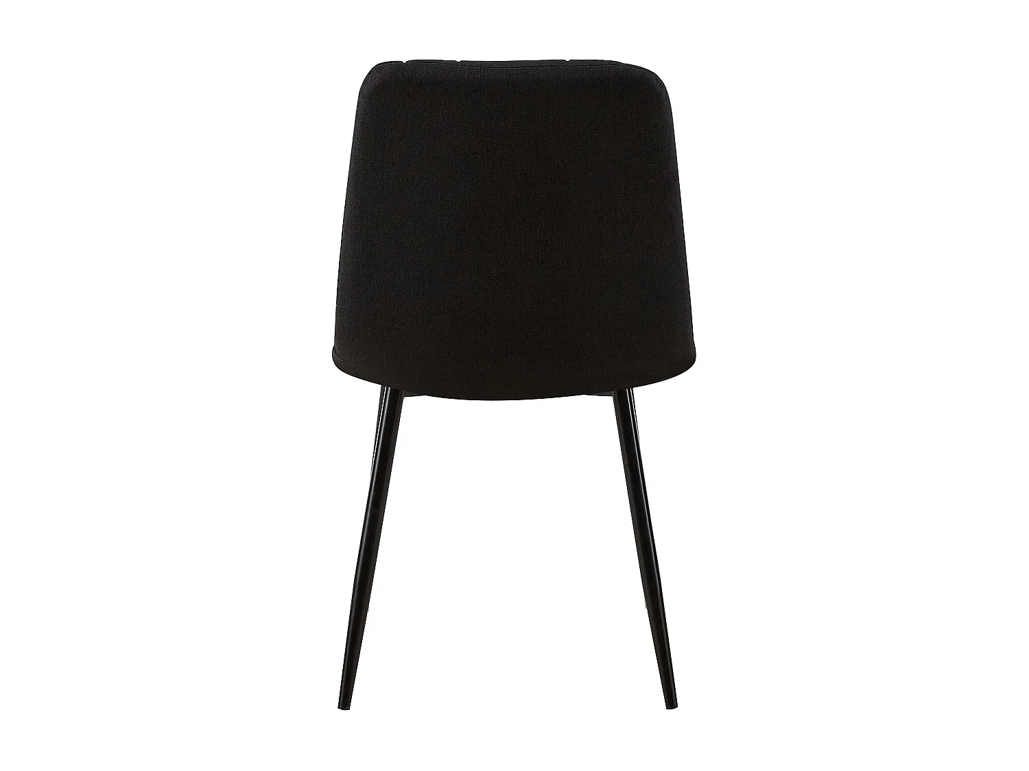 chaise salle à manger - Tissu - Noir - Dijon