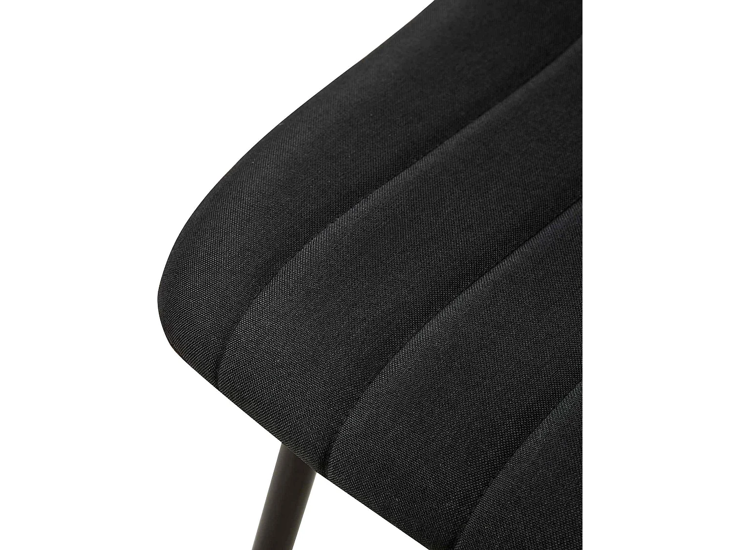 chaise salle à manger - Tissu - Noir - Dijon