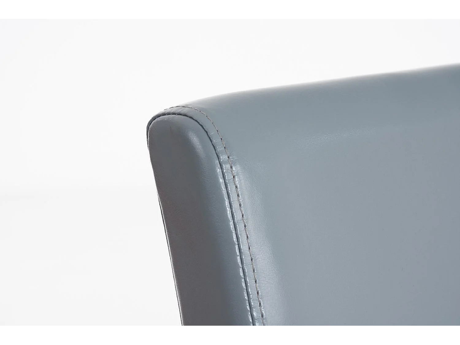 Eetkamerstoelen - Kunstleer & donkerbruin - grijs - Ina