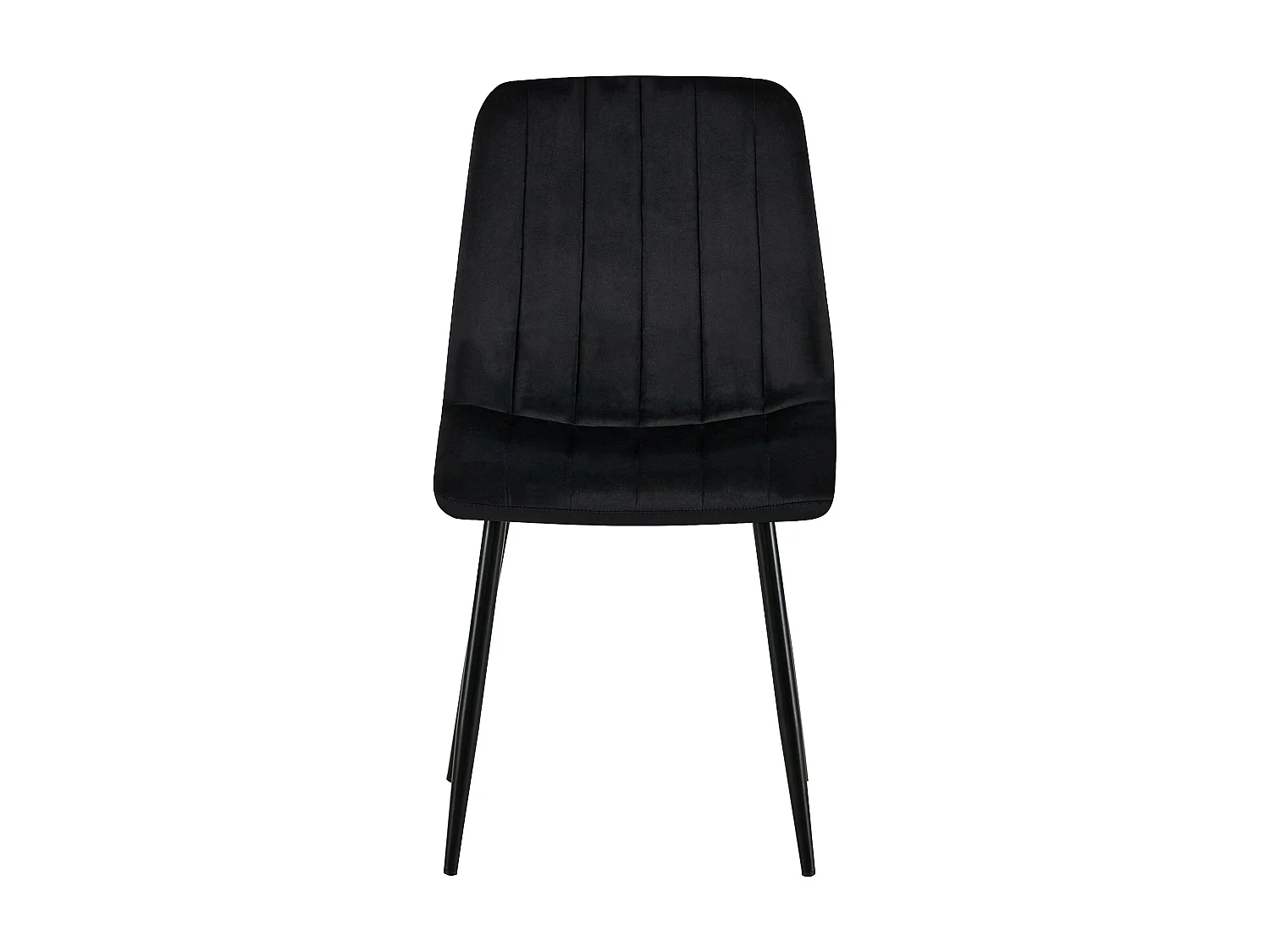 chaise salle à manger - Velours - Noir - Dijon