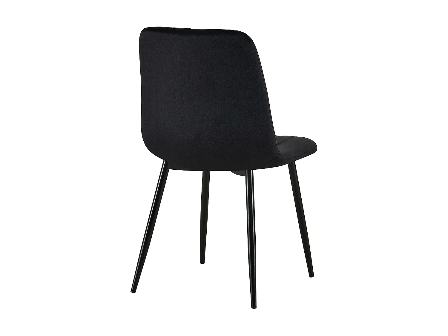 chaise salle à manger - Velours - Noir - Dijon