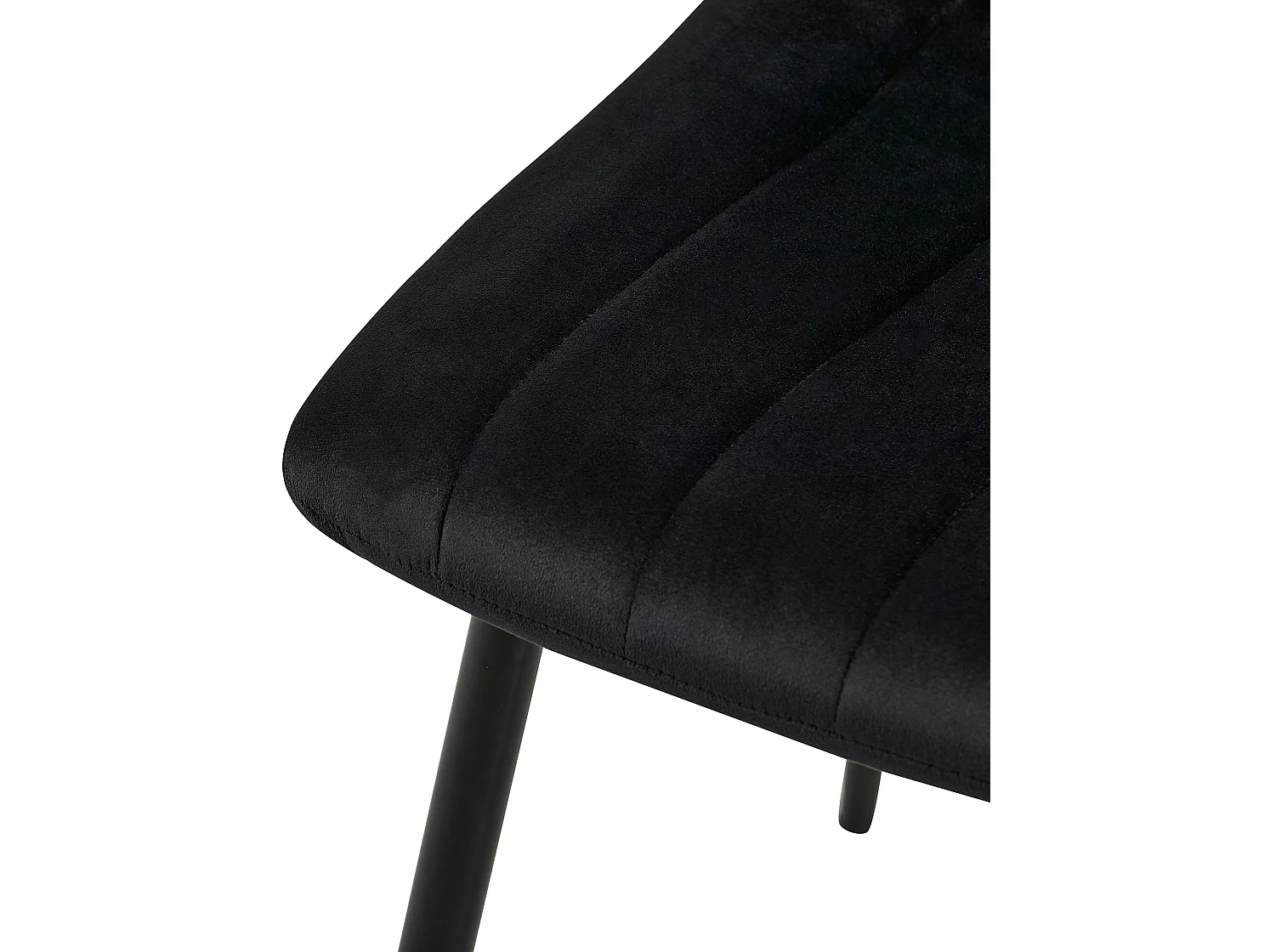 chaise salle à manger - Velours - Noir - Dijon