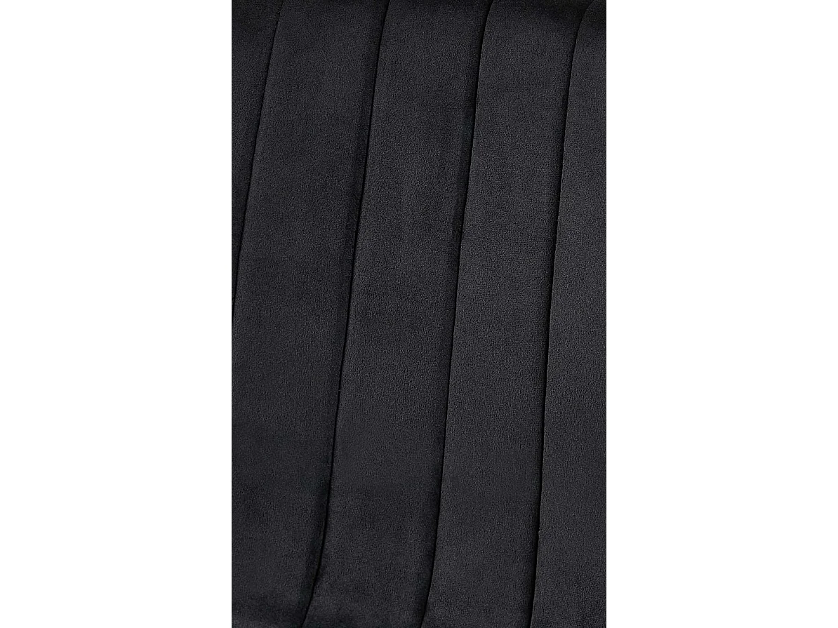 chaise salle à manger - Velours - Noir - Dijon