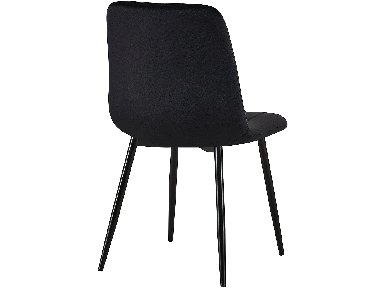 chaise salle à manger - Velours - Noir - Dijon