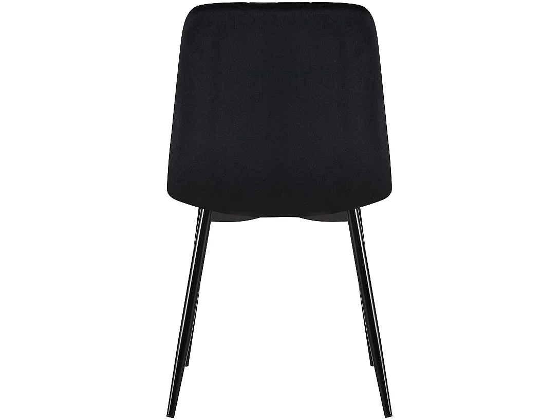 chaise salle à manger - Velours - Noir - Dijon