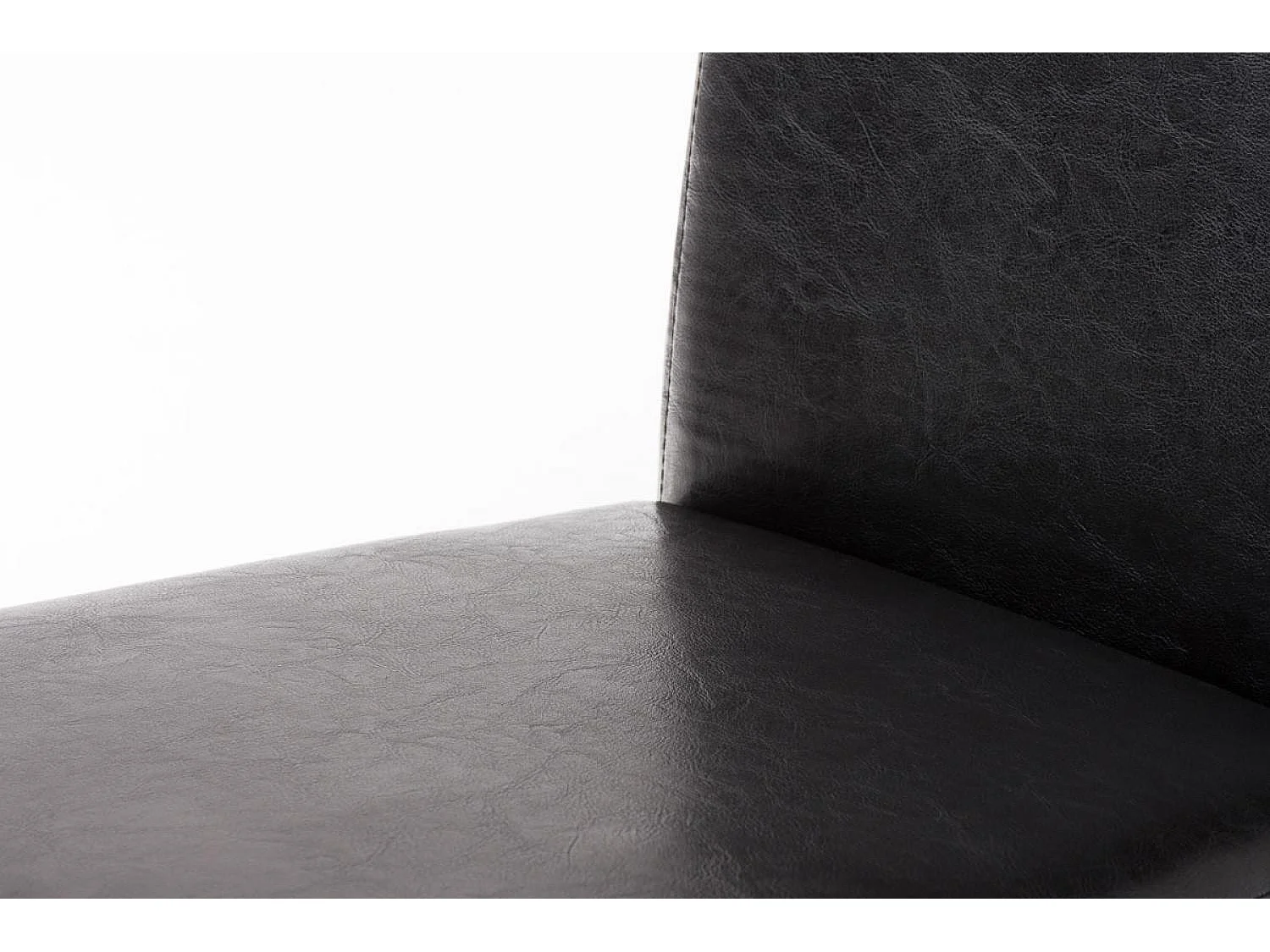 Eetkamerstoelen - Kunstleer & zwart - bruin - Ina