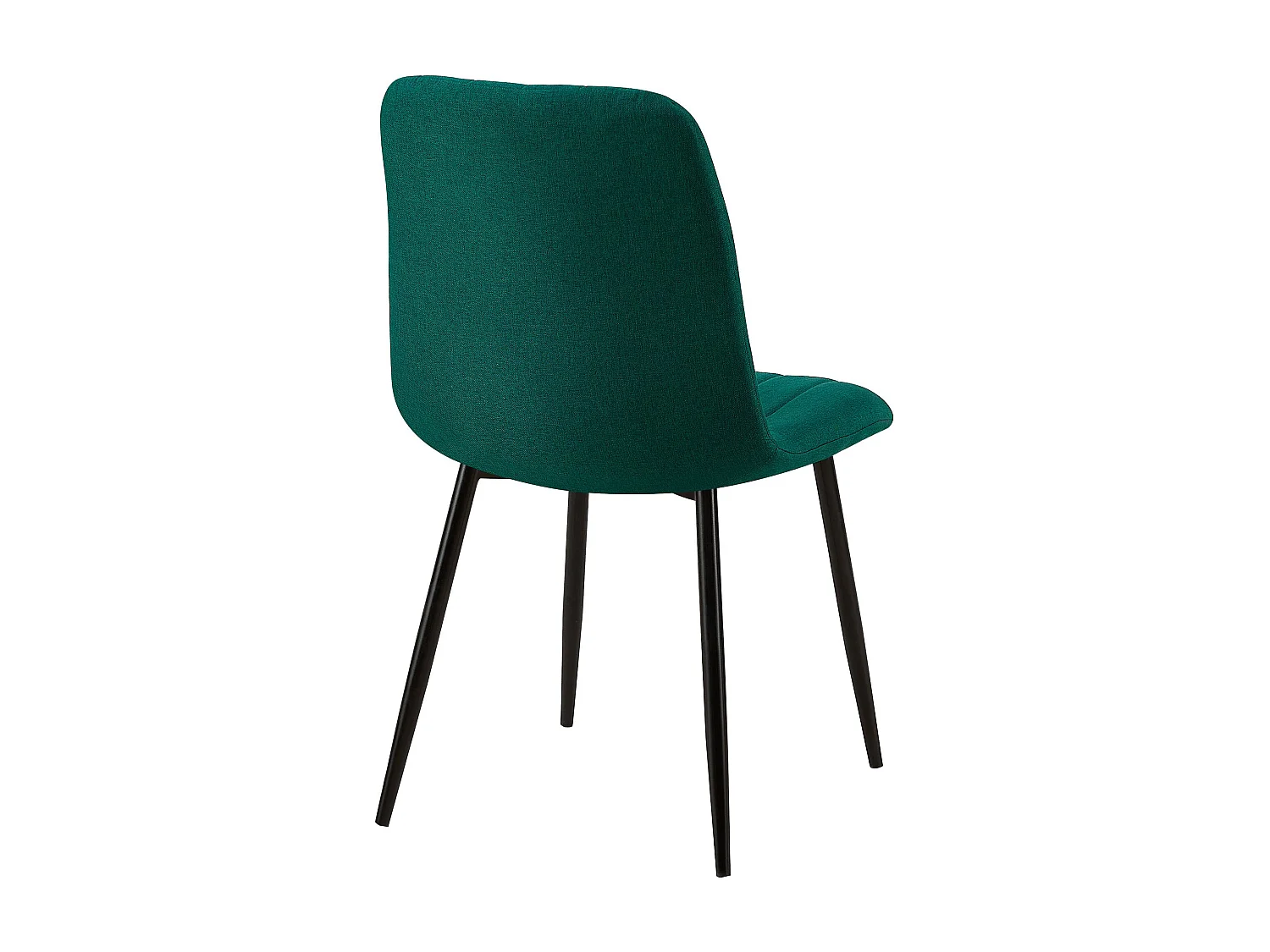 chaise salle à manger - Tissu - Vert foncé - Dijon