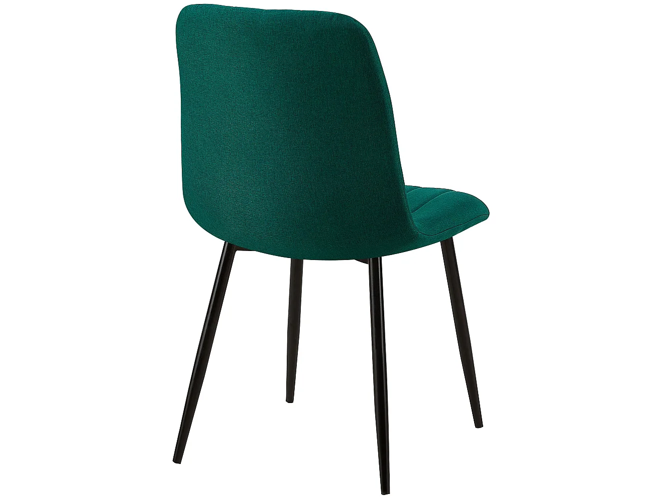 chaise salle à manger - Tissu - Vert foncé - Dijon