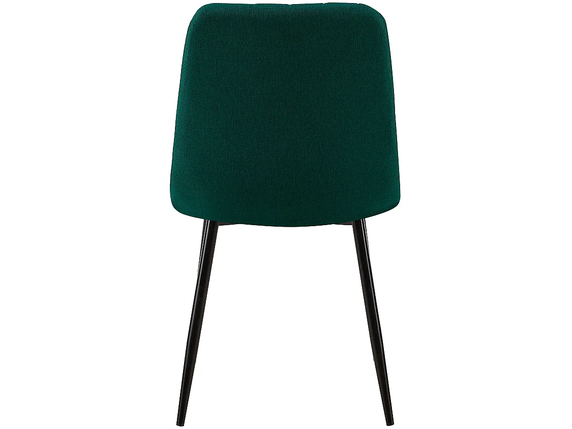 chaise salle à manger - Tissu - Vert foncé - Dijon